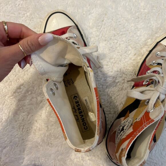 Size 8 - Converse Chuck 70 High Vintage Floral - Multi-Color Womens Hippie Core - Picture 7 of 9